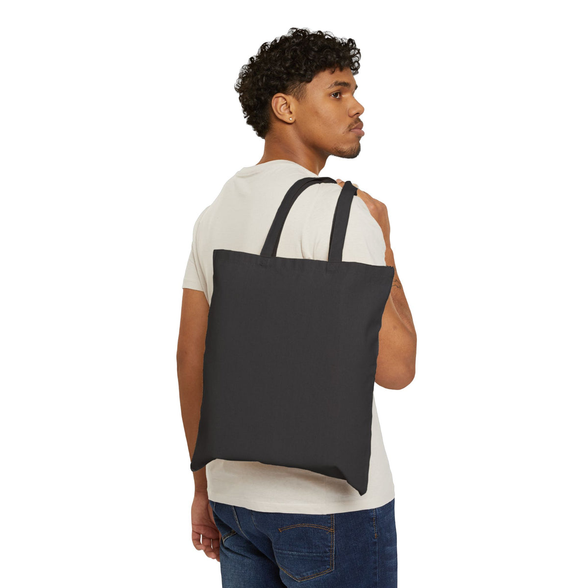 WAVVY Retro Surf Patch Canvas Tote Bag — Eco-Friendly Beach & Everyday Shopper