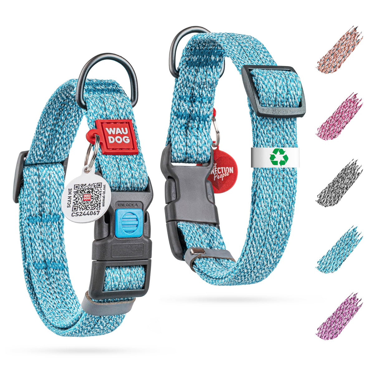 WAUDOG Reflective Cotton Collar