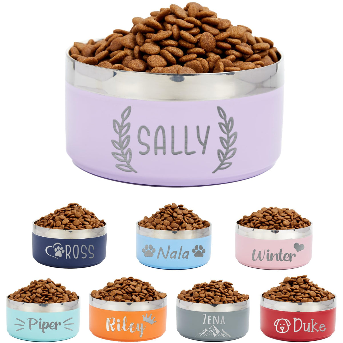 Personalized Stainless Pet Bowl