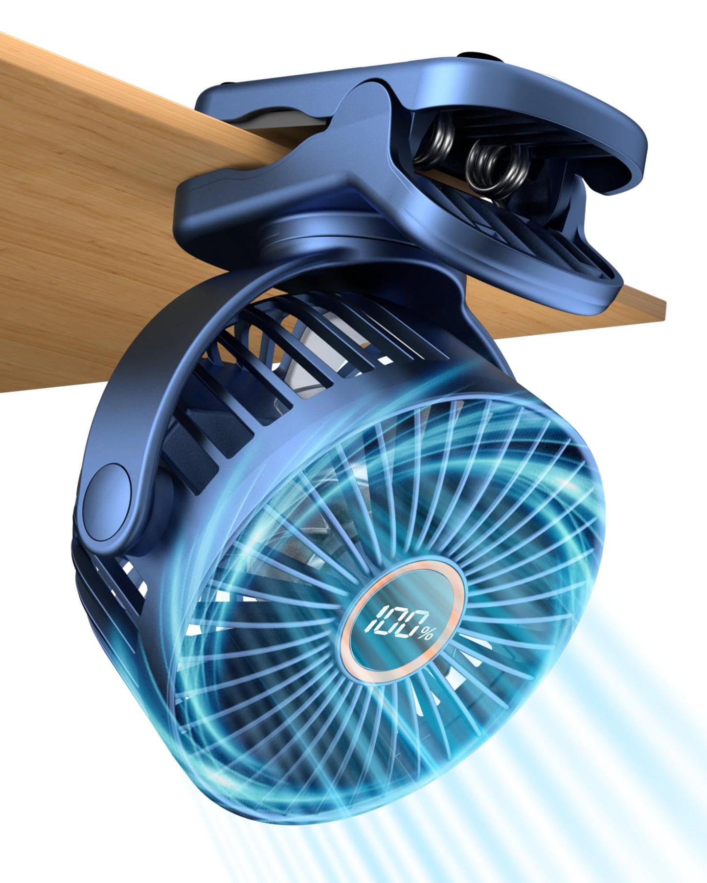 buywoo Handy Stroller Fan with 360° Rotation and LED