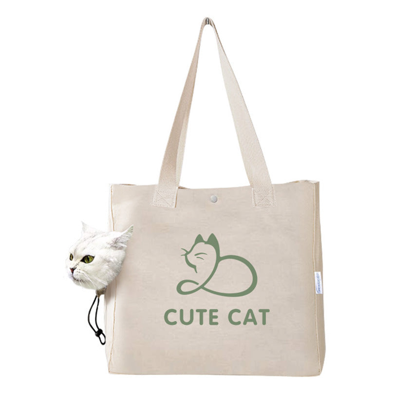 Portable Canvas Print Handbag for Pets