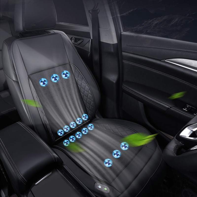 Ventilated Car Seat Cushion with Cooling Fan