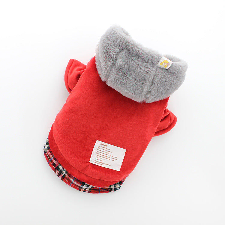 Velvet Cotton Coat for Bichon Pets