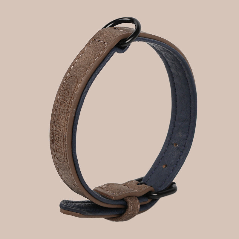 Adjustable PU Leather Collar for Pets
