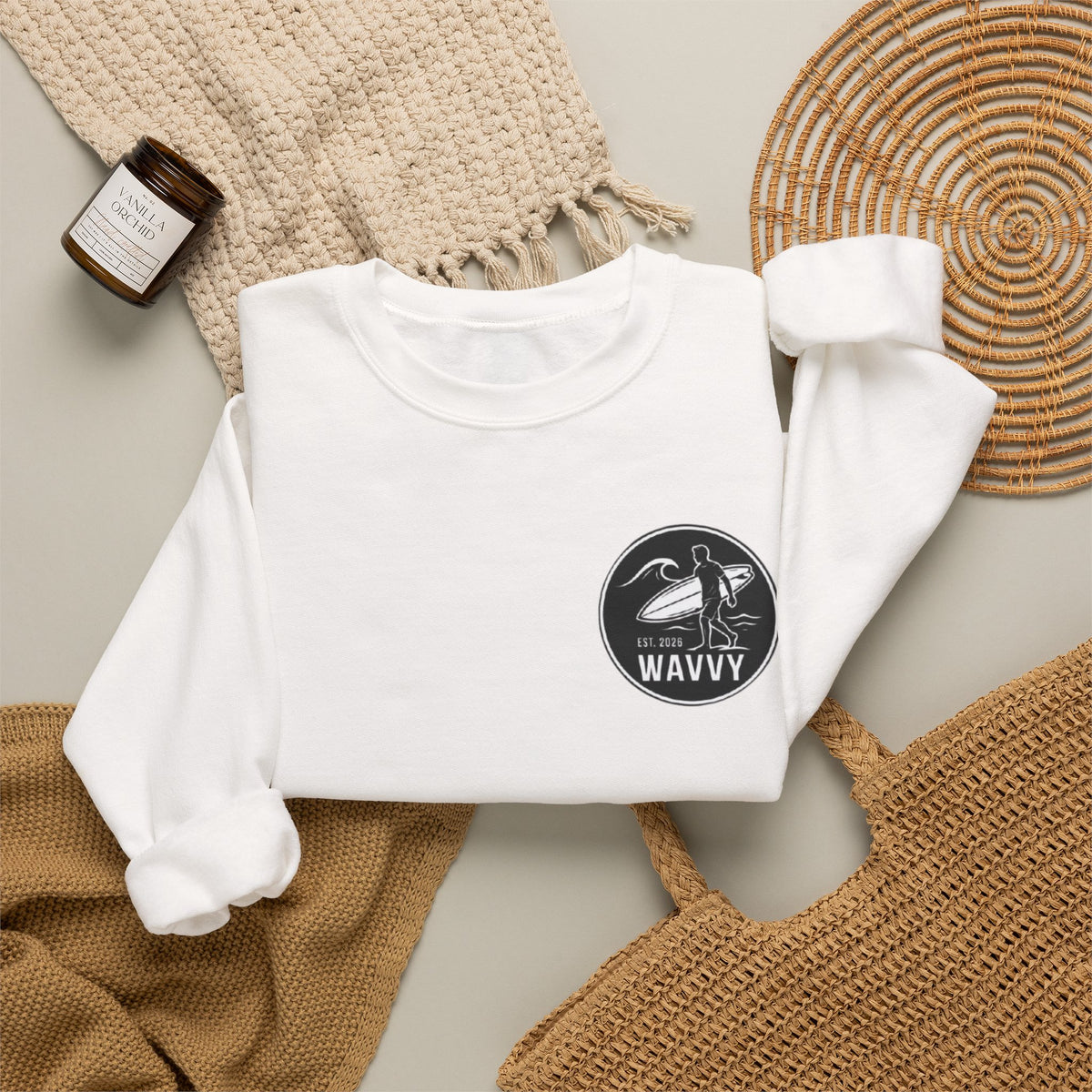 Wavvy Pelican Crewneck Sweatshirt