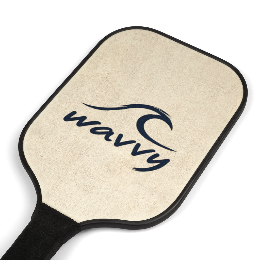 Wavvy Pickleball Paddle Set – Lightweight Wooden Pickleball Kit with Wave Logo (2 Paddles + Balls)