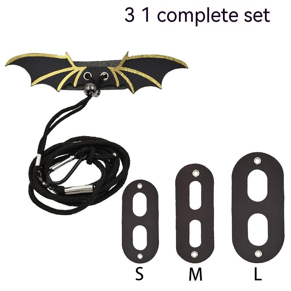 Lizard Pulling Rope Pet Toy with Leather Wings