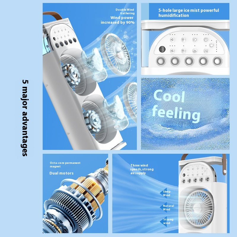 Spray Mist Multi-Speed Home Fan