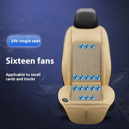 Ventilated Car Seat Cushion with Cooling Fan
