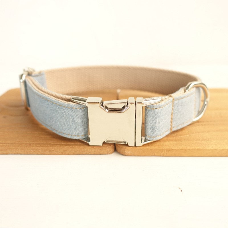 Blue Cowboy Dog Collar for Pets