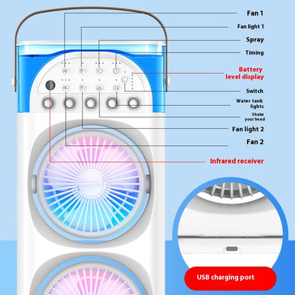 Spray Mist Multi-Speed Home Fan