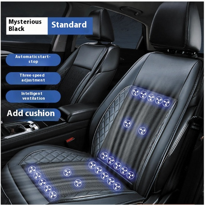 Ventilated Car Seat Cushion with Cooling Fan