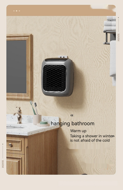 Compact Wall-Mount Fan Heater