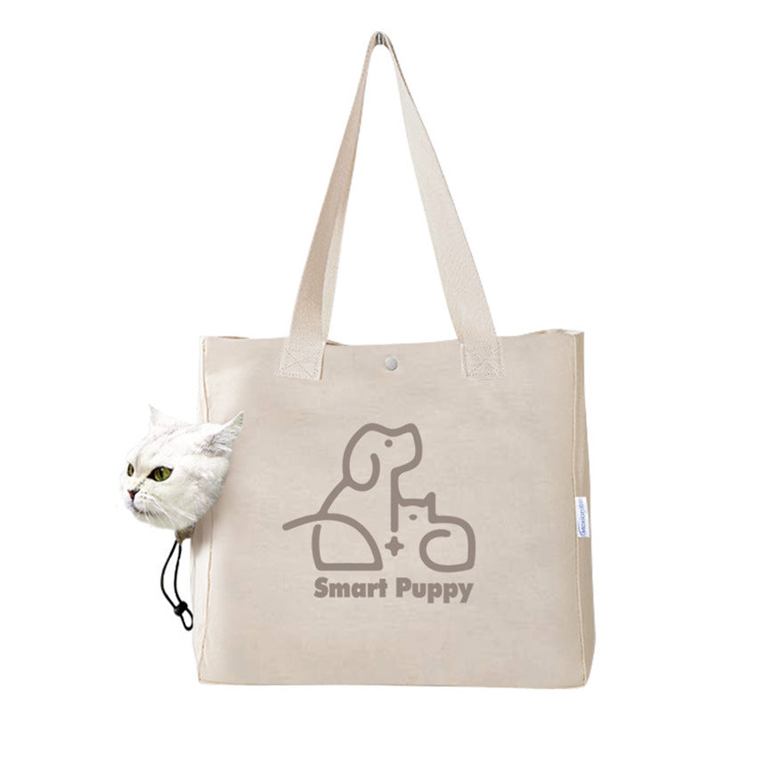 Portable Canvas Print Handbag for Pets