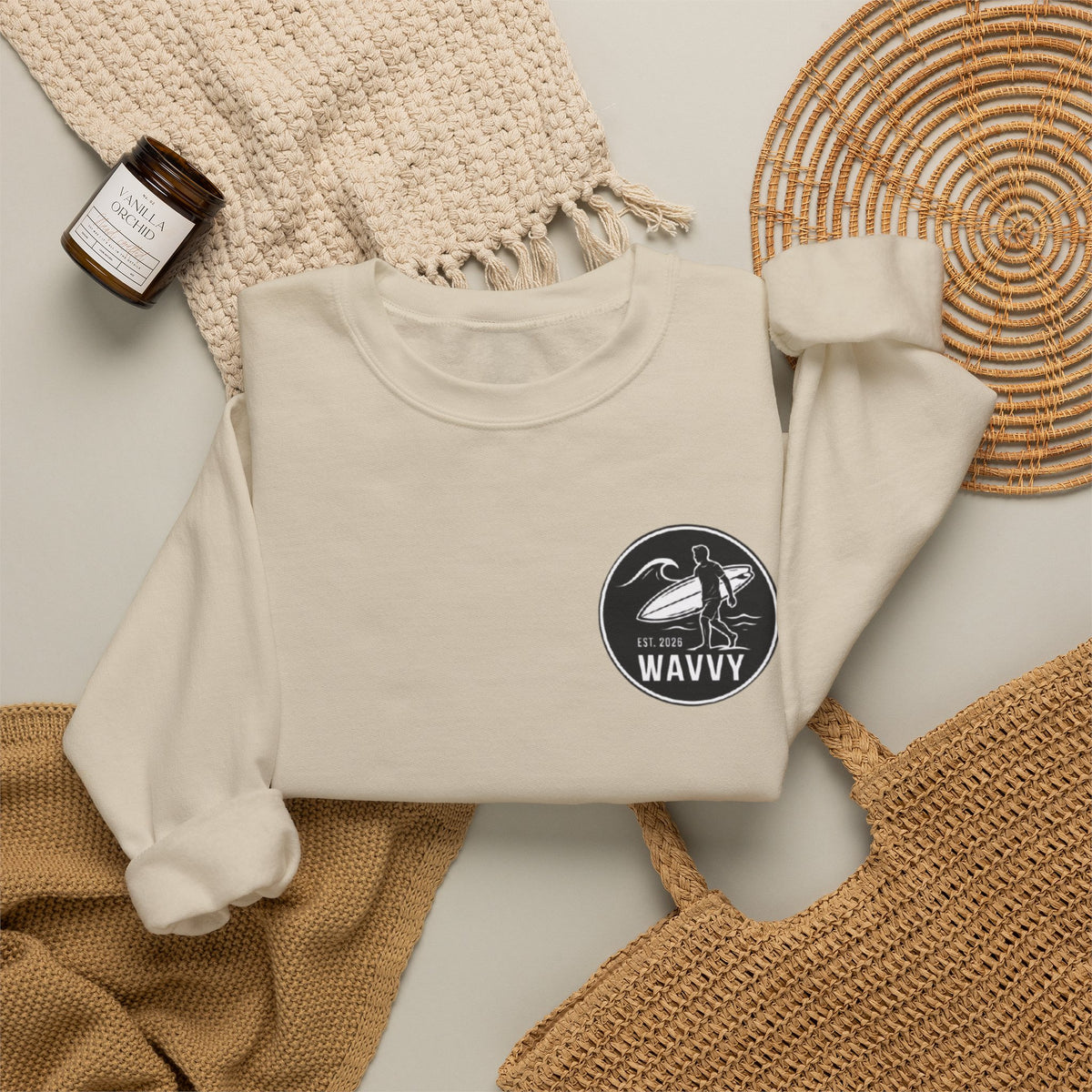 Wavvy Pelican Crewneck Sweatshirt
