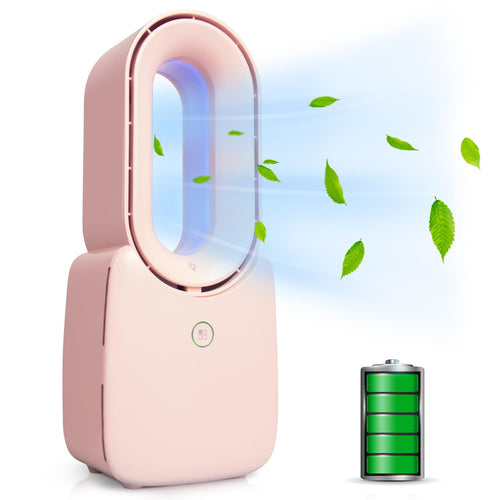 CONBOLA Mini Bladeless Pink Fan