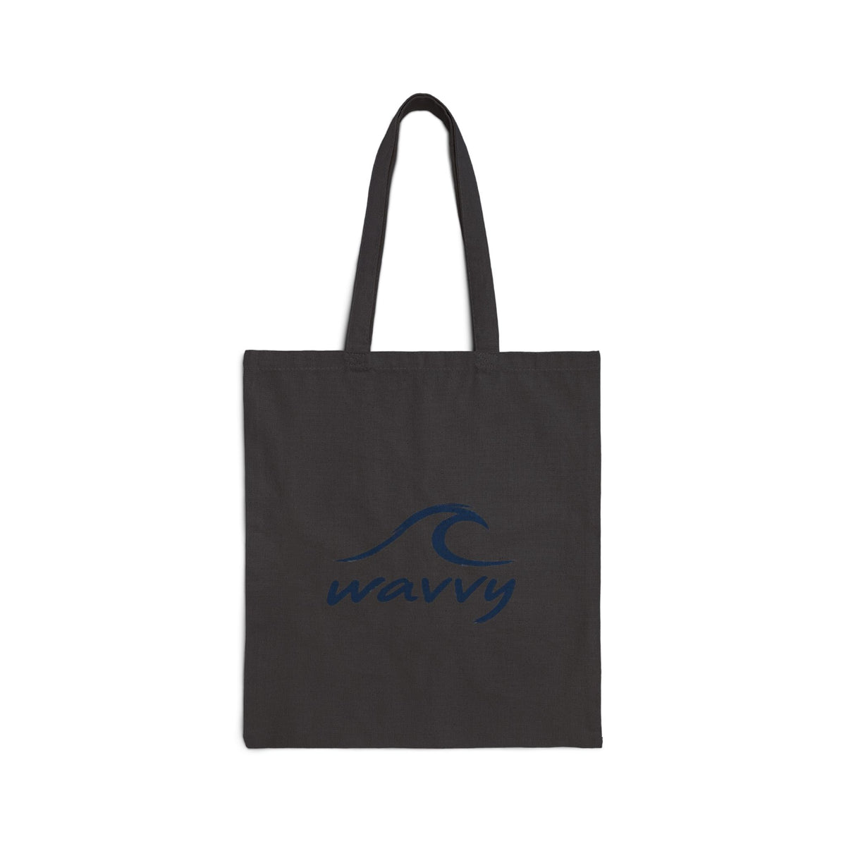 WAVVY Retro Surf Patch Canvas Tote Bag — Eco-Friendly Beach & Everyday Shopper
