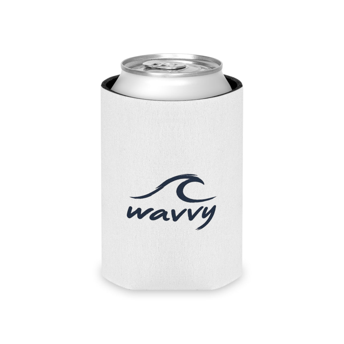 Wavvy Wave Logo Can Cooler