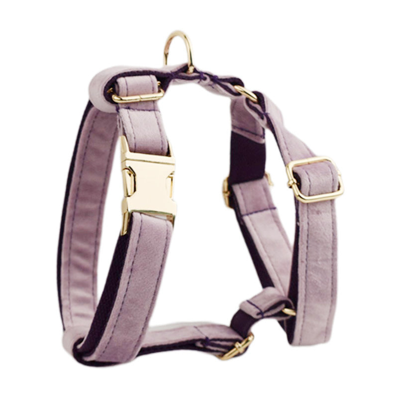 Velvet Fabric Dog Collar for Pets
