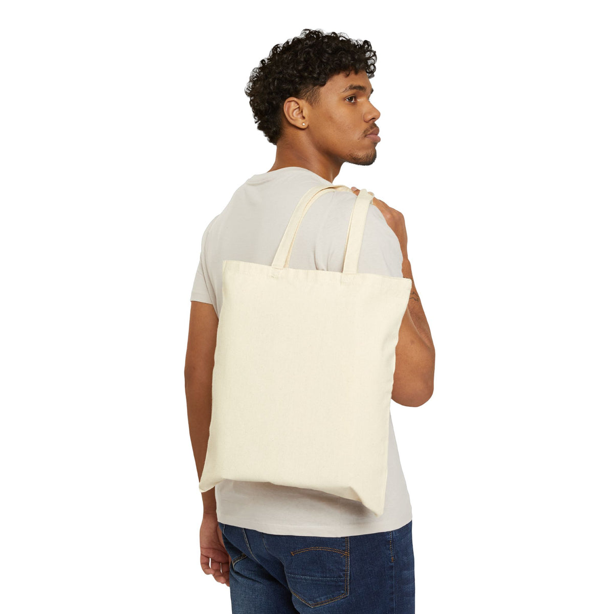 WAVVY Retro Surf Patch Canvas Tote Bag — Eco-Friendly Beach & Everyday Shopper