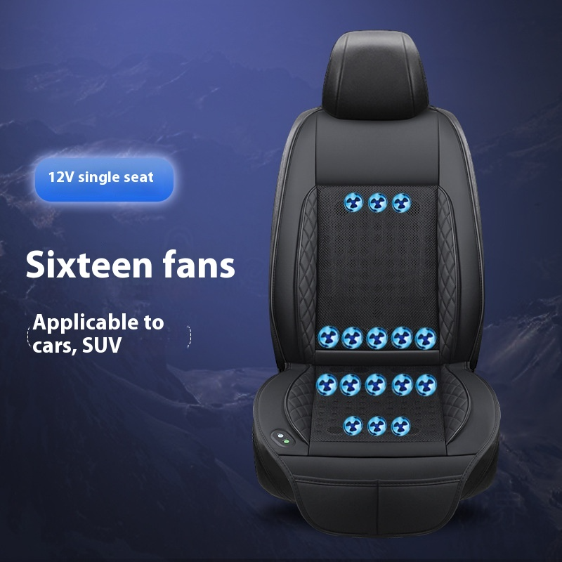 Ventilated Car Seat Cushion with Cooling Fan