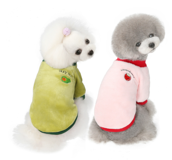Fruit Fleece Dog Clothes for Pets