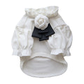 Warm Camellia Dog Clothing for Pets
