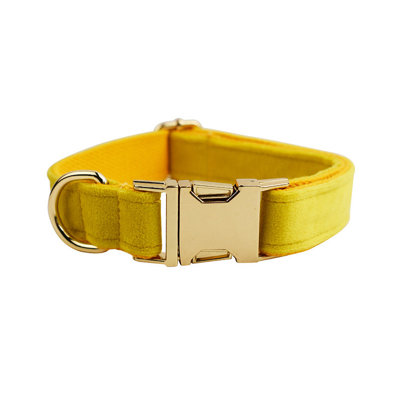 Velvet Fabric Dog Collar for Pets