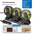 Three-Head Rotating Car Fan