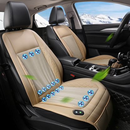 Ventilated Car Seat Cushion with Cooling Fan