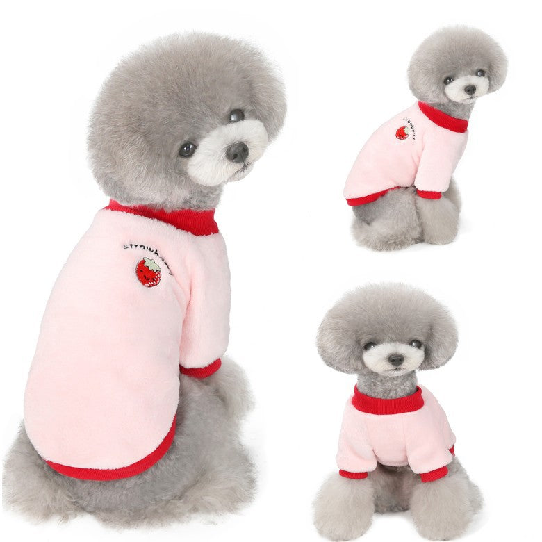 Fruit Fleece Dog Clothes for Pets