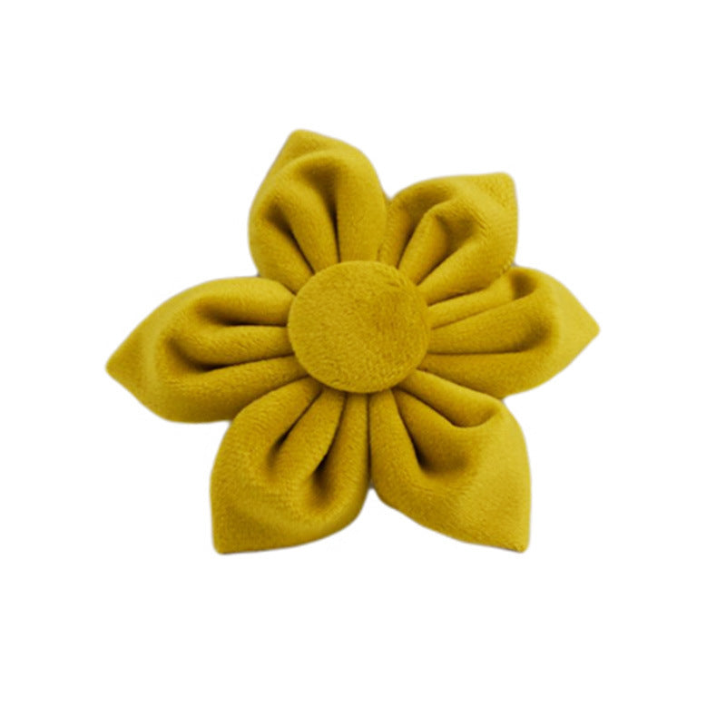Velvet Fabric Dog Collar for Pets