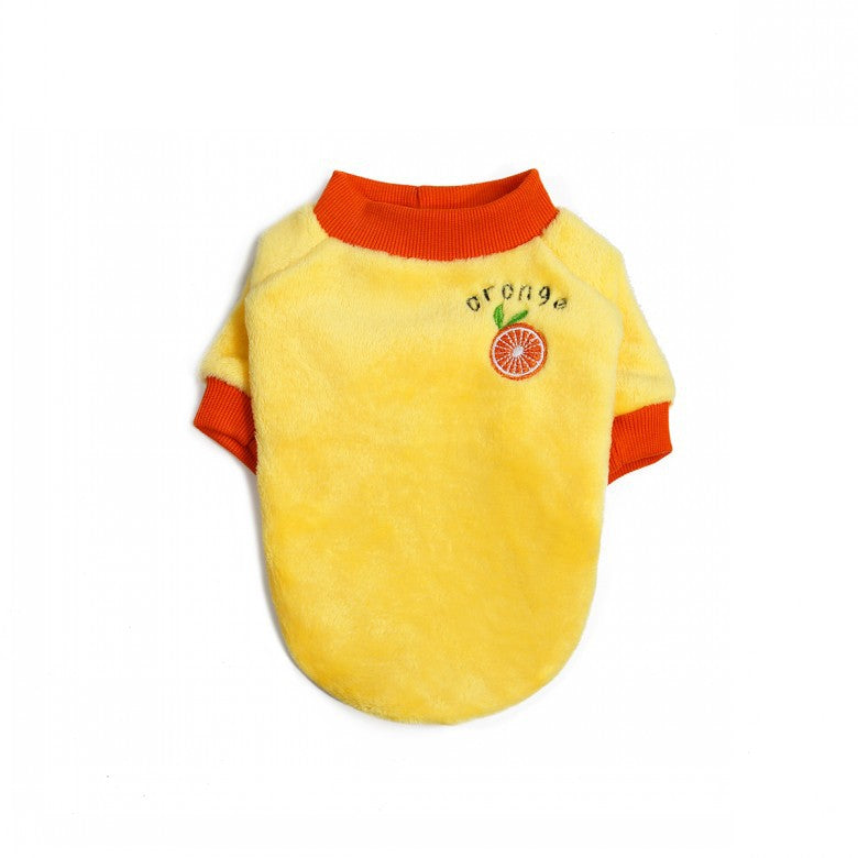 Fruit Fleece Dog Clothes for Pets