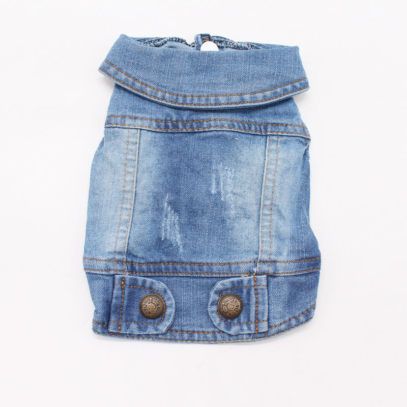 Personalized Vintage Denim Vest for Pets