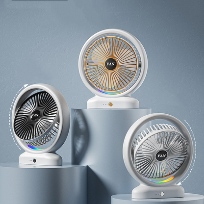 Custom Quiet USB Table Fan – Rechargeable or Wired