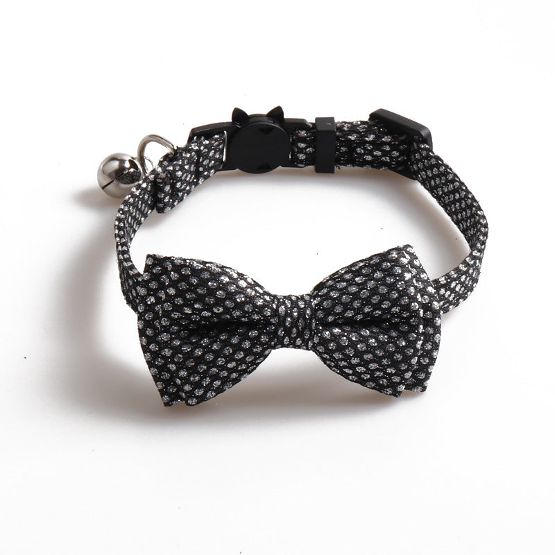 Cute Shiny Bow Collar for Pets